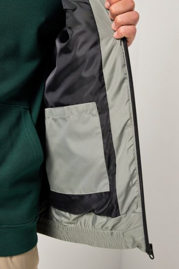 JAY-PI Lightly Quilted Vest with Stomach Fit Grey - Geci - Geci Bărbați Mărimi Mari
