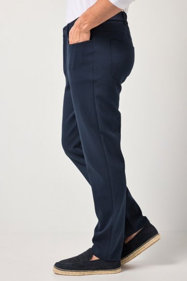 JP1880 New York Flexnamic Pantaloni din jerseu cu cinci buzunare Bleumarin - Costume - Costume Bărbați mărimi mari