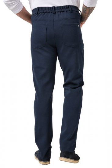 JP1880 New York Flexnamic Pantaloni din jerseu cu cinci buzunare Bleumarin - Costume - Costume Bărbați mărimi mari