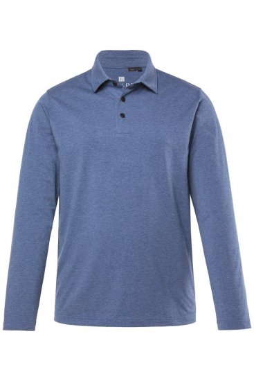 JAY-PI Quickdry Polo Long Sleeve Blue - Tricouri polo - Tricouri Polo Bărbați Mărimi Mari