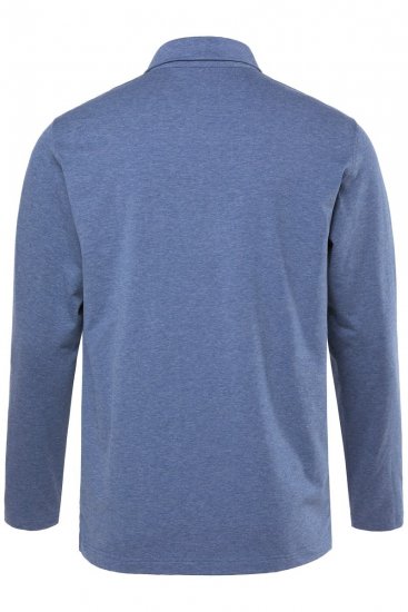 JAY-PI Quickdry Polo Long Sleeve Blue - Tricouri polo - Tricouri Polo Bărbați Mărimi Mari