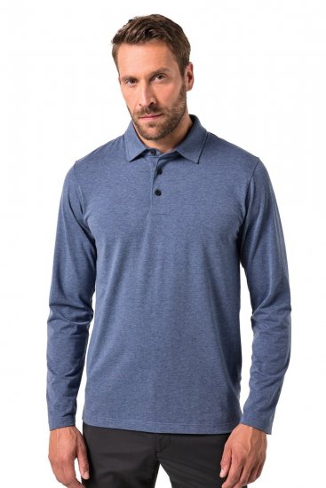 JAY-PI Quickdry Polo Long Sleeve Blue - Tricouri polo - Tricouri Polo Bărbați Mărimi Mari