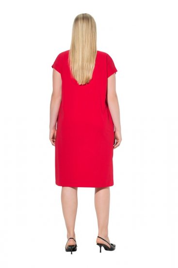 Ulla Popken 839896 Rochie din jerseu cu strasuri Roz - Rochii de seară - Rochii de seară marimi mari