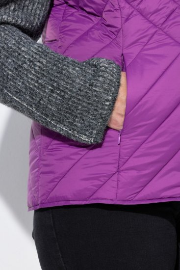 Ulla Popken 840047 Vestă matlasată hidrofugă Lila - Veste - 