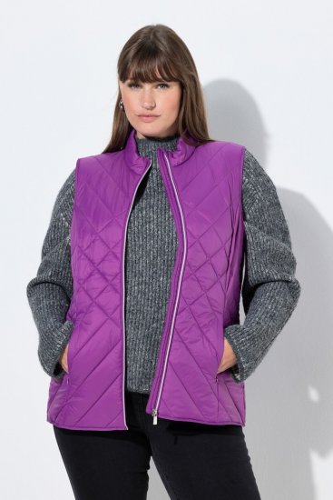 Ulla Popken 840047 Vestă matlasată hidrofugă Lila - Veste - 