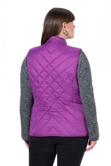 Ulla Popken 840047 Vestă matlasată hidrofugă Lila - Veste - 
