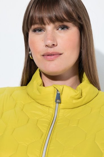 Ulla Popken 840050 Geacă matlasată Albastru deschis - Geci - Jachete de damă marimi mari