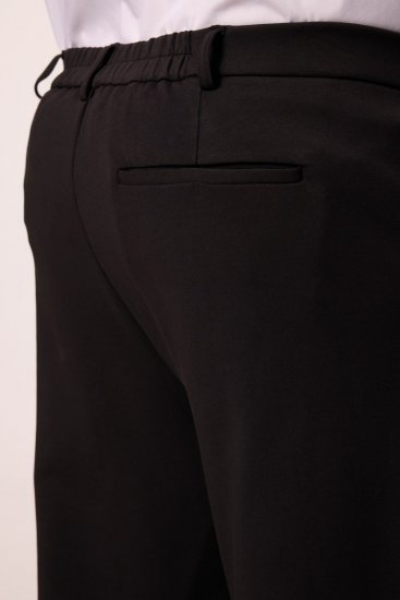 Men+ 207 Bilbao Flexlastic Pantaloni chino din jerseu Neagră - Costume - Costume Bărbați mărimi mari