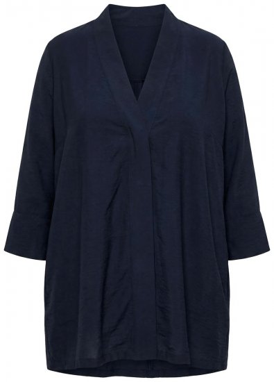 Ulla Popken 840210 Cardigan Bleumarin - Cardigane - Cardigane pentru femei la marimi mari