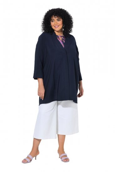 Ulla Popken 840210 Cardigan Bleumarin - Cardigane - Cardigane pentru femei la marimi mari