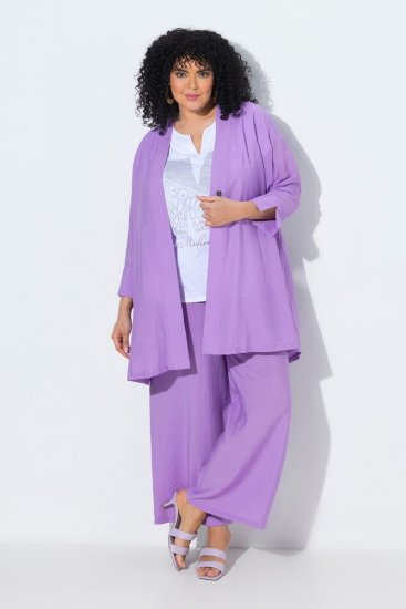 Ulla Popken 840210 Cardigan Lila - Cardigane - Cardigane pentru femei la marimi mari