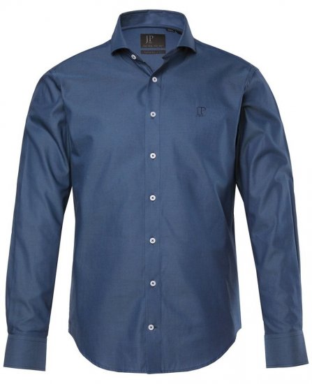 JP1880 Business Shirt Long Sleeve Blue - Cămăși - Cămăși Bărbați Mărimi Mari