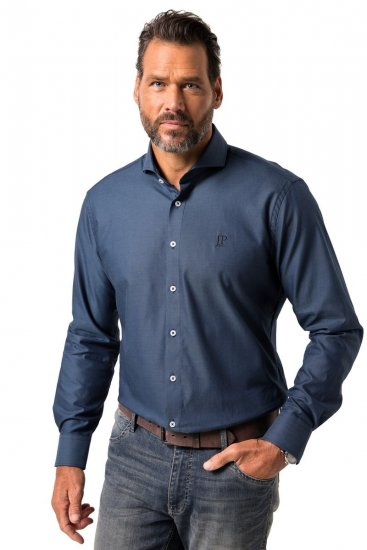 JP1880 Business Shirt Long Sleeve Blue - Cămăși - Cămăși Bărbați Mărimi Mari