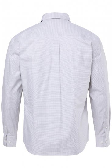 JP1880 Business Shirt Long Sleeve Two-Tone Grey - Cămăși - Cămăși Bărbați Mărimi Mari