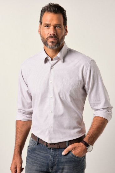 JP1880 Business Shirt Long Sleeve Pink - Cămăși - Cămăși Bărbați Mărimi Mari