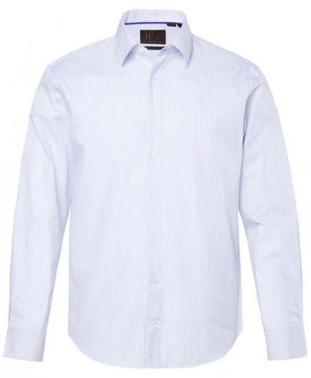 JP1880 Business Shirt Long Sleeve Striped Snow White - Cămăși - Cămăși Bărbați Mărimi Mari