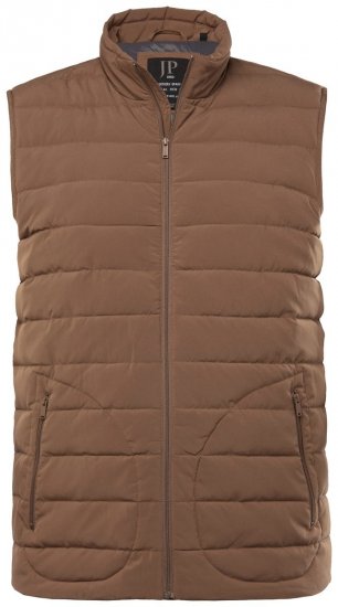 JP1880 840619 Vestă ușor matlasată Maro gri - Geci - Geci Bărbați Mărimi Mari