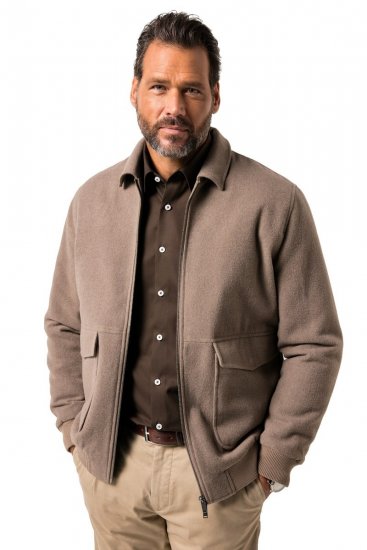 JP1880 Blouson Jacket Lightweight and Warm Brown - Geci - Geci Bărbați Mărimi Mari