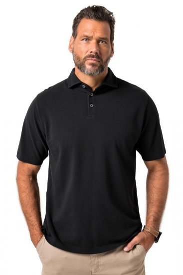 JP1880 Polo Shirt Pique Vintage Black - Tricouri polo - Tricouri Polo Bărbați Mărimi Mari