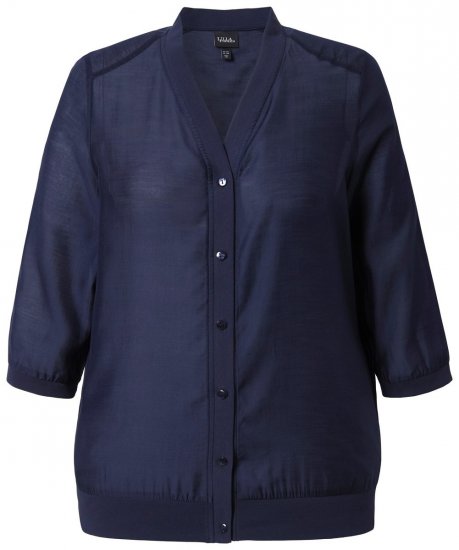Ulla Popken 841127 Bluză Bleumarin - Ulla Popken - Ulla Popken Îmbrăcăminte Plus-Size