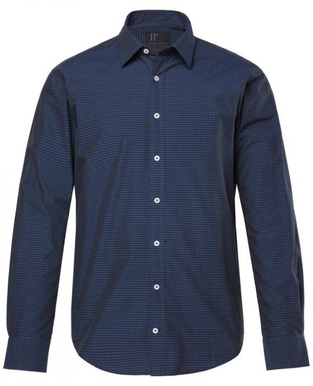 JP1880 Shirt Long Sleeve Kent Collar Navy - Cămăși - Cămăși Bărbați Mărimi Mari