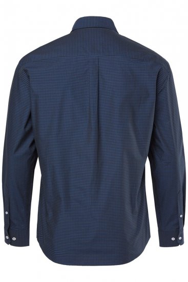 JP1880 Shirt Long Sleeve Kent Collar Navy - Cămăși - Cămăși Bărbați Mărimi Mari