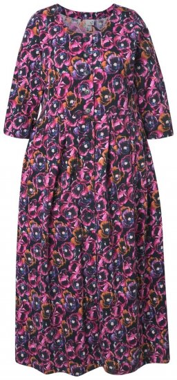 Ulla Popken 841219 Rochie maxi cu flori Mov închis - Rochii maxi - Rochii maxi marimi mari