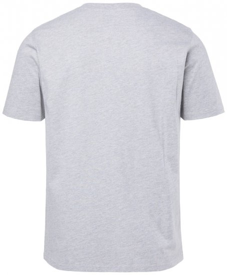 JP1880 T-shirt Short Sleeve Chest Print Grey Melange - Tricouri - Tricouri Bărbați Mărimi Mari