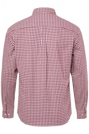 JP1880 Checked Flannel Shirt Long Sleeve Light Red - Cămăși - Cămăși Bărbați Mărimi Mari