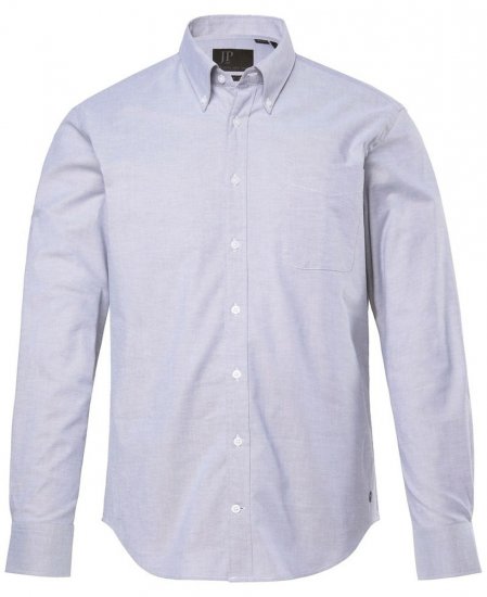 JP1880 Oxford Shirt Flexnamic Long Sleeve Grey - Cămăși - Cămăși Bărbați Mărimi Mari