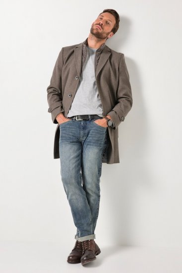 JP1880 Coat Flexnamic Quilted Insert Grey TALL - TALL geci - Jachete TALL pentru bărbați înalți