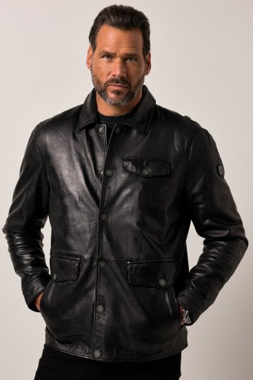 JP1880 Leather Jacket Finest Lamb Nappa Black - Geci - Geci Bărbați Mărimi Mari