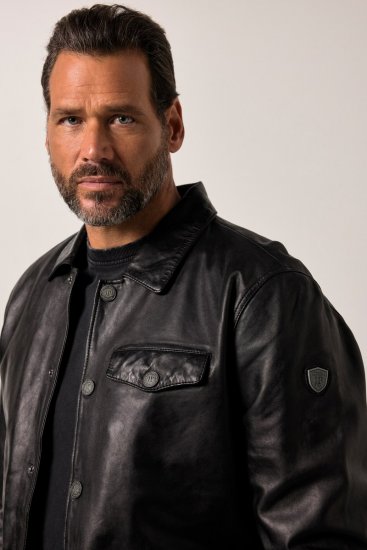 JP1880 Leather Jacket Finest Lamb Nappa Black - Geci - Geci Bărbați Mărimi Mari