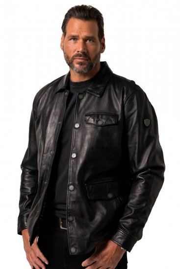 JP1880 Leather Jacket Finest Lamb Nappa Black - Geci - Geci Bărbați Mărimi Mari