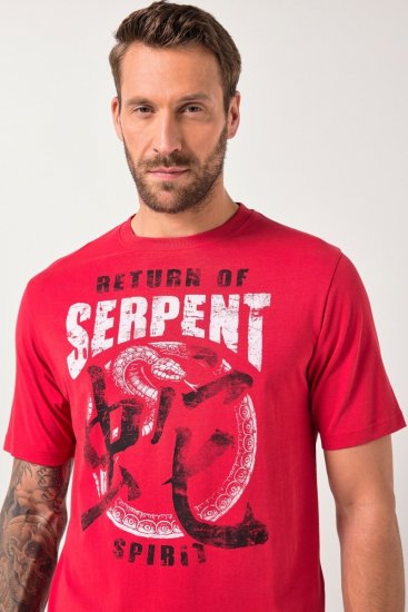 JP1880 T-Shirt Short Sleeve Serpent Red - Tricouri - Tricouri Bărbați Mărimi Mari