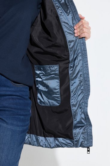 Ulla Popken 842013 Geacă matlasată Albastru denim - Geci - Jachete de damă marimi mari