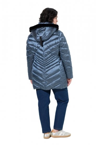 Ulla Popken 842013 Geacă matlasată Albastru denim - Geci - Jachete de damă marimi mari