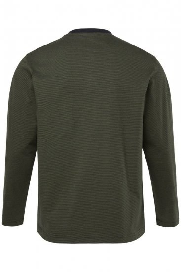 JP1880 Pyjamas Two-piece Striped Dark Green - Lenjerie intimă & costum baie - Lenjerie Intimă Bărbați Mărimi Mari