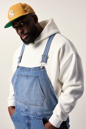 JP1880 842648 Salopetă de blugi cu croială lejeră Albastru denim - Blugi & pantaloni - Blugi & Pantaloni Bărbați Mărimi Mari