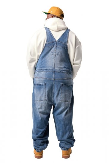 JP1880 842648 Salopetă de blugi cu croială lejeră Albastru denim - Blugi & pantaloni - Blugi & Pantaloni Bărbați Mărimi Mari