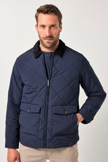 JP1880 842790 Jachetă bomber matlasată din material reciclat Bleumarin - Geci - Geci Bărbați Mărimi Mari