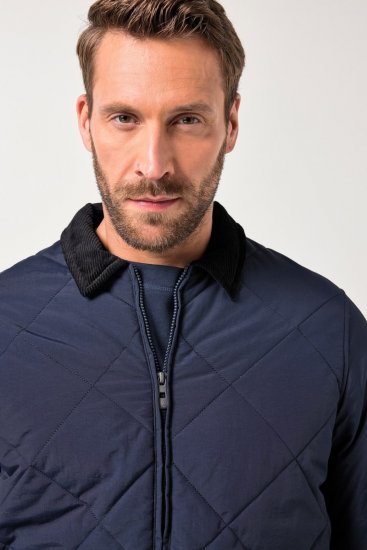 JP1880 842790 Jachetă bomber matlasată din material reciclat Bleumarin - Geci - Geci Bărbați Mărimi Mari