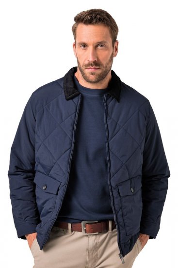 JP1880 842790 Jachetă bomber matlasată din material reciclat Bleumarin - Geci - Geci Bărbați Mărimi Mari