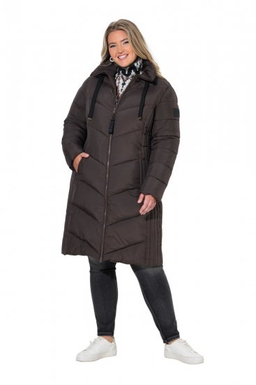 Ulla Popken 842877 Geacă tehnică Verde închis - Geci - Jachete de damă marimi mari