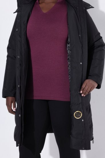 Ulla Popken SYMPATEX Triple Function Coat Black - Paltoane - Paltoane pentru femei la marimi mari