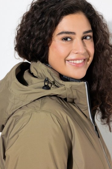Ulla Popken 844034 Geacă tehnică Kaki - Geci - Jachete de damă marimi mari