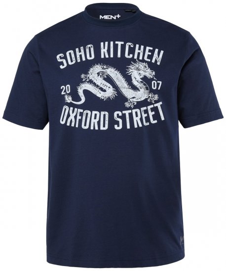 Men+ 298 Tricou Soho Kitchen Bleumarin - Tricouri - Tricouri Bărbați Mărimi Mari