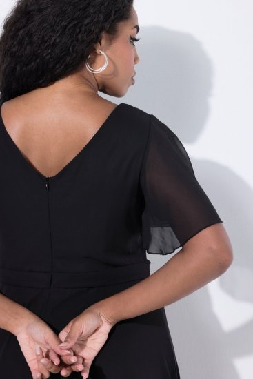 Ulla Popken 844356 Rochie de seară Neagră - Rochii de seară - Rochii de seară marimi mari