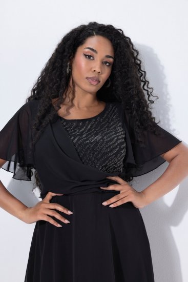 Ulla Popken 844356 Rochie de seară Neagră - Rochii de seară - Rochii de seară marimi mari