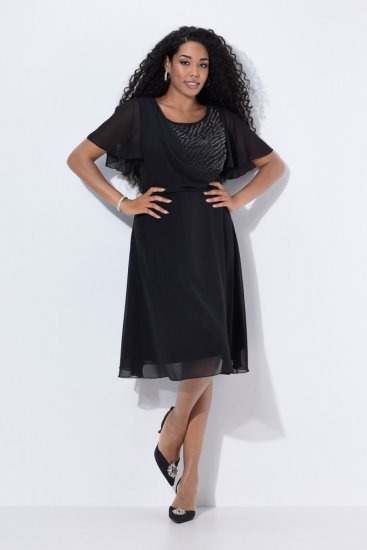 Ulla Popken 844356 Rochie de seară Neagră - Rochii de seară - Rochii de seară marimi mari